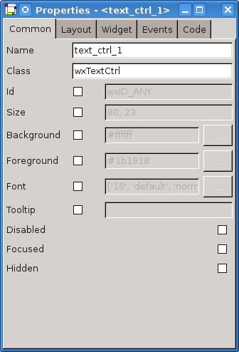 Common Properties